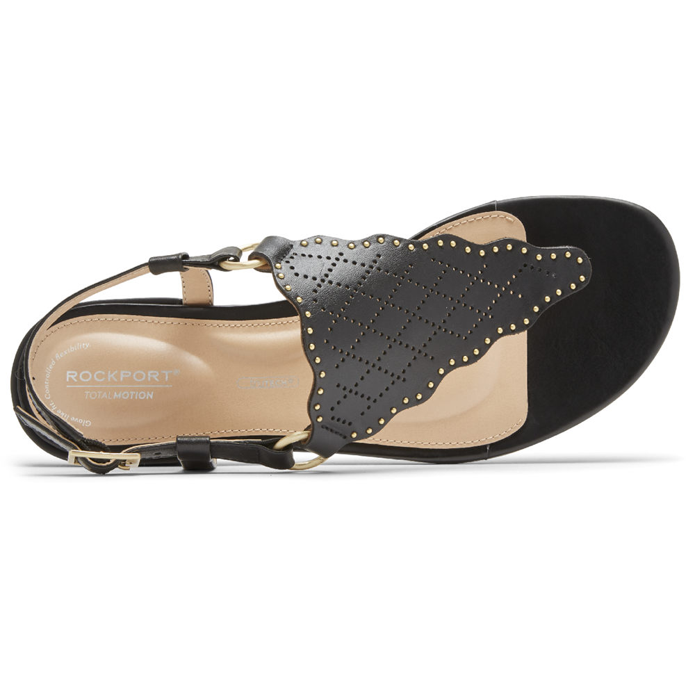 Sandalias Rockport Mujer Mexico - Total Motion Zosia Perforated Negros - XDYJE6150